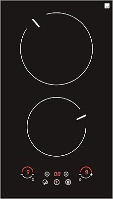 Ramblewood 2 Burner Electric Cooktop, 3000W, EC2-23