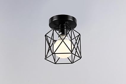 Retro Deckenleuchte Industrielampe E27 Leuchter Vintage Schwarz Lampe