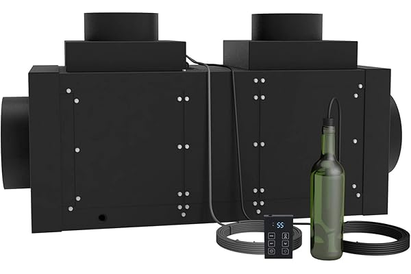 WhisperKOOL Phantom 3500 Fully Ducted Wine Cooling System (Standard Thermostat and Bottle Probe)