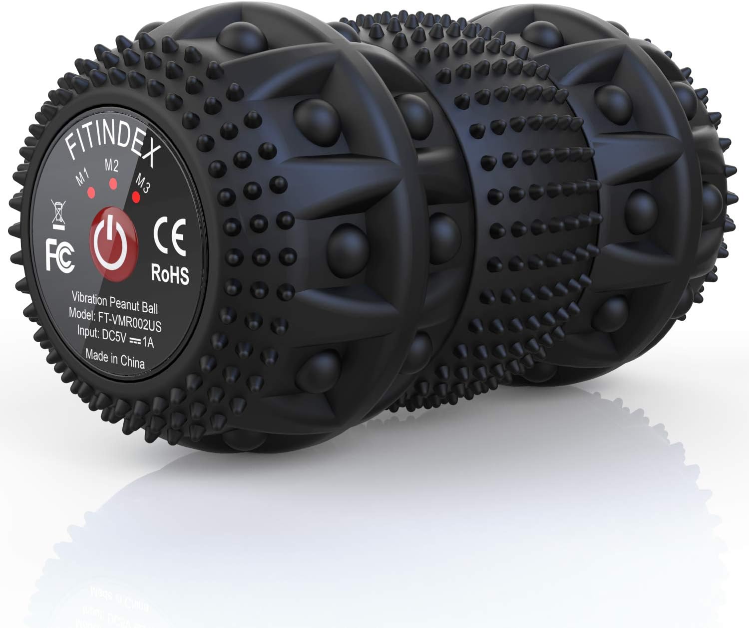 FITINDEX Electric Massage Ball, Vibrating Massage Ball 4-Speed Intensity for Deep Tissue Massage Therapy, Fitness Yoga Massage Roller Ball Rechargeable for Pain Relief Muscle Recovery: Health & Personal Care
