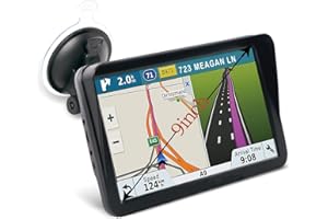 CARGAD GPS Navigation for Car,Truck 2024 Maps Vehicle GPS Navigation 9 Inch Touch Screen Voice Car GPS for Lorry Speeding Warning Free Lifetime Maps Update of United States Canada Mexico