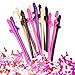 Bachelorette Party Straws West Bay 20Pcs Girls Night Drinking Straws with Naughty Confetti, Hen Party Supplies Bachelorette Party Funny Gifts for Cocktail Multi Colors Recyclable PET Plas
