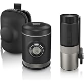WACACO Picopresso &amp; Exagrind Portable Espresso Bundle - Manual Coffee Grinder and Maker Set for Travel and Home Use