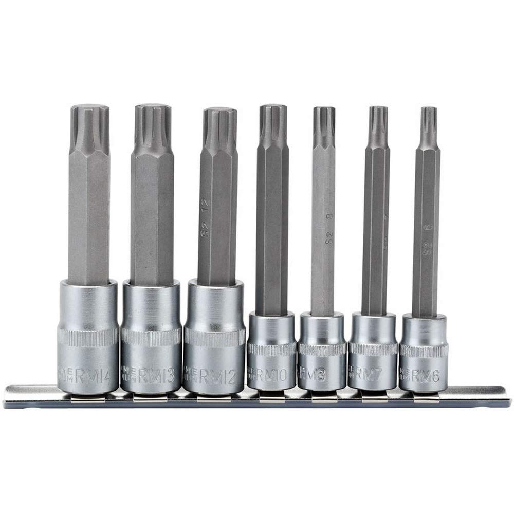 Draper 16346 Square Drive Ribe Socket and Bit 7 Piece Set