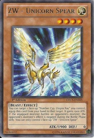 Yu-Gi-Oh! - ZW - Unicorn Spear (ORCS-EN005) - Order of Chaos - 1st Edition - Rare