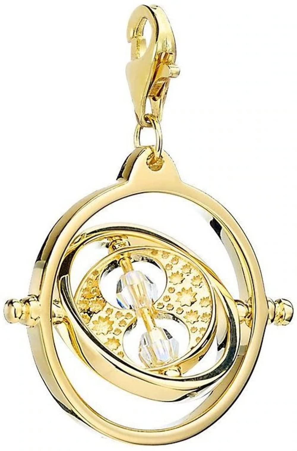 Official Harry Potter Gold Plated Time Turner Clip on Charm Embellished Swarovski® Crystals by The Carat Shop