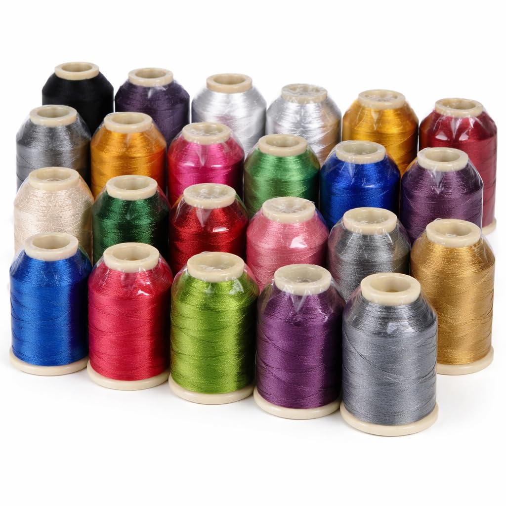 POSTEN 30 Spools 600g Altinbasak Crochet Yarn 9000m 6 x 0.75mm 50 Thread Polyester Sewing Thread