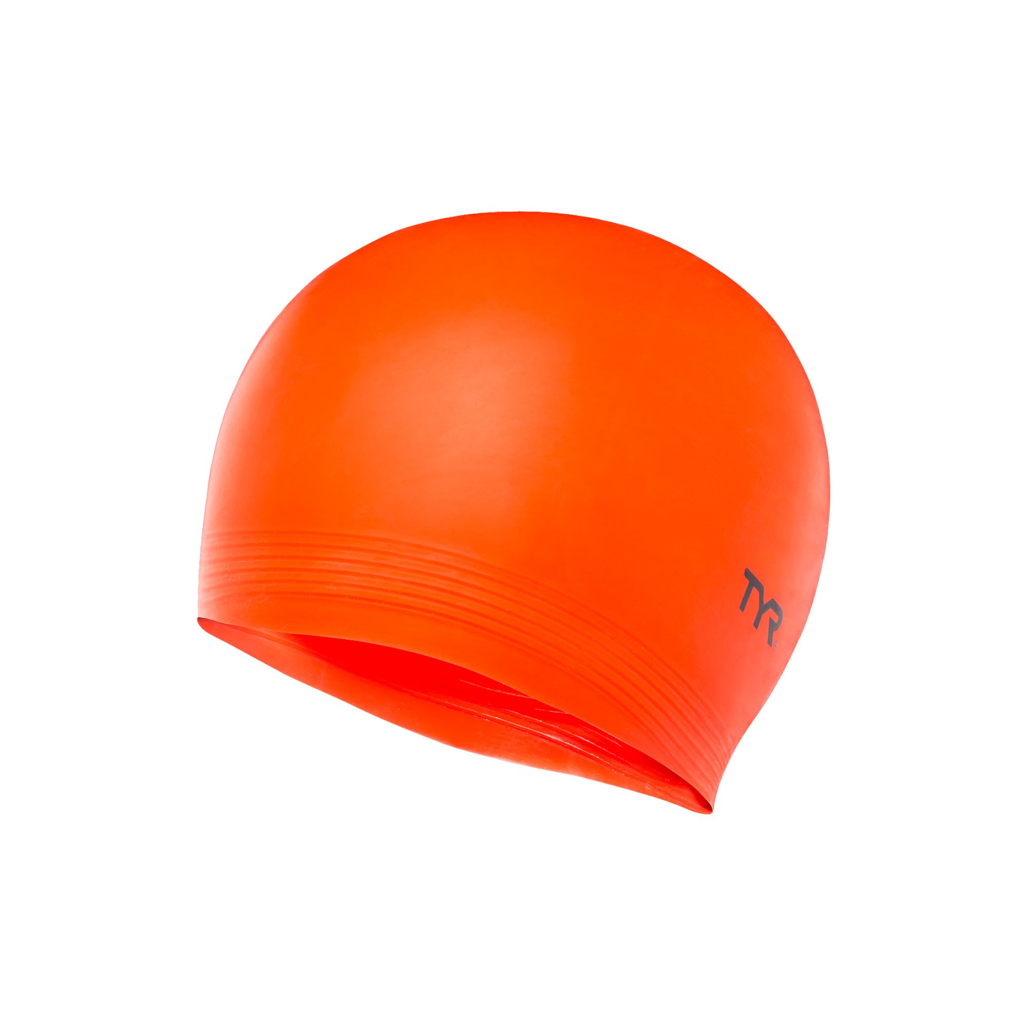 TYR Latex Swim Cap, Florescent Orange