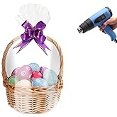 Morepack Shrink Wrap Bags for Gift Baskets,16x24 inches Clear PVC Heat Shrink Cellophane Wrap for Packaging 20 Pack