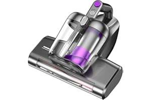 Mattress Vacuum Bed Vacuum Cleaner with 16Kpa Suction 253.7nm UV-C Light & 40000 RPM/Min Brushroll Rotation & HEPA Filter & H