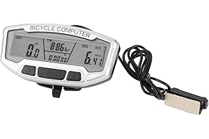 Speedometer LCD Display, Outdoor Wired Bike Computer Odometer, Durable Cycling Accessory, Spare Parts for Biking Enthusiasts,