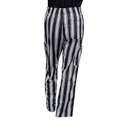Chef Code Chef Pants, Triple Stripe Black