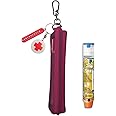 MAGNEECH 1 Pack Mini Red Mesh Epi Pens Carrying Case EpiPen Carrier - Convenient Travel Case for Allergy and Diabetes - Fits Put in 1 Epi Pens