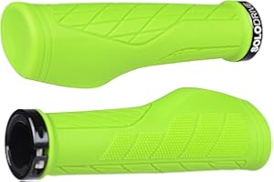 SOLODRIVE Ergonomic Design Mountain Bike Grips, Comfortable Bicycle Handlebar Grips, Single Lock-on and Non-Slip MTB Handle, Fit MTB, E-Bike, Hybrid, Scooter