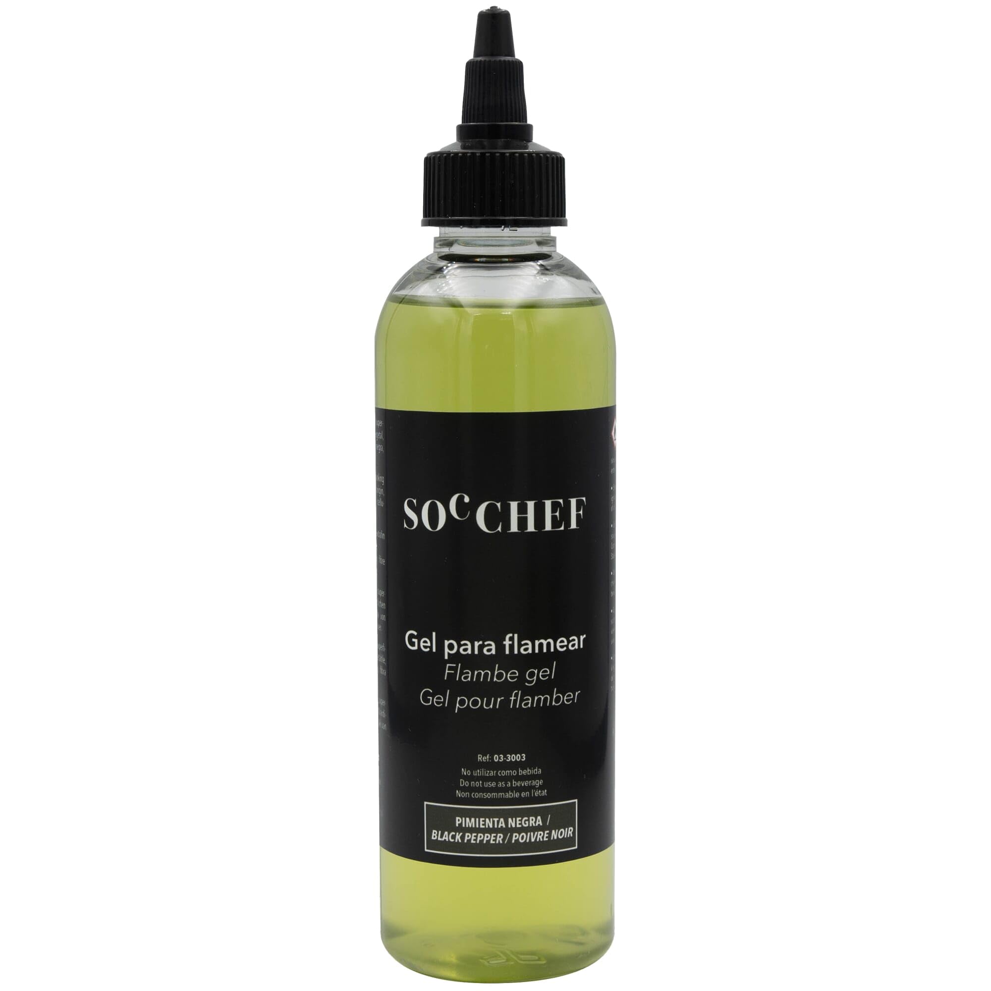 Soc Chef Flambe Gel Black Pepper, Mouth-Watering Culinary Delight - 200ml