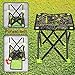 Small Folding Stool Portable, Mini Step Slacker Stool Camping Folding Chairs Outdoor, Lightwight Waterproof Collapsible Camp, Perfect for Fishing Traveling Hiking Beach Garden BBQ, Camouflage Green