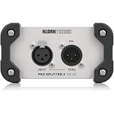 Klark Teknik PRO SPLITTER 2 DS 20 Passive 1-In/2-Out Signal Splitter with Midas Transformer and Extended Dynamic Range