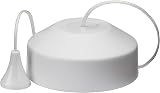 Knightsbridge 8300MW 2 Way Pull Cord Light Switch Matt White 74x74x36 mm