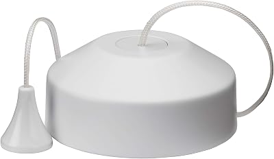 Knightsbridge 8301MW Matt White Pull Cord Dimmer for Incandescent LED 10-150W