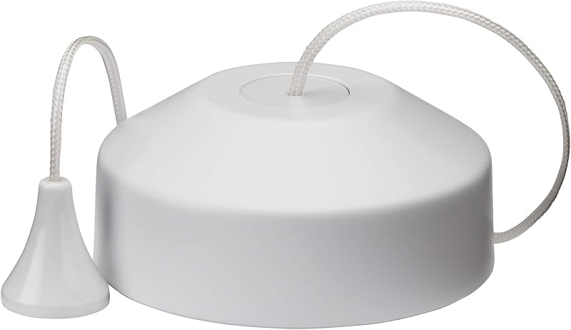 Knightsbridge 8301MW Matt White Pull Cord Dimmer for Incandescent LED 10-150W