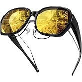 GGSTDDUP Night Vision Glasses for Driving, Anti Glare Polarized Driving Sunglasses UV Protection Eyewear for Men and Women