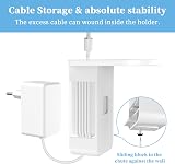 Cozycase Plug Wall Mount for Pop/ Dot Stand Holder with Cable Management White view 4