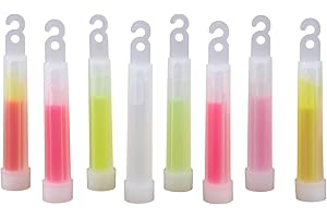Coghlan's 4-Inch Lightsticks 8-Pack – Safe and Reliable Glow Sticks with Lanyards for Camping, Backyard Fun, Emergency Kits, 