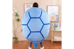Srutirbo Wearable Turtle Shell Pillow, Removable Oversized Doll Stuffed Animal Costume Plush Toy Funny Dress Up,Creative Gift for Boys Girls Adults (51 in, Blue)