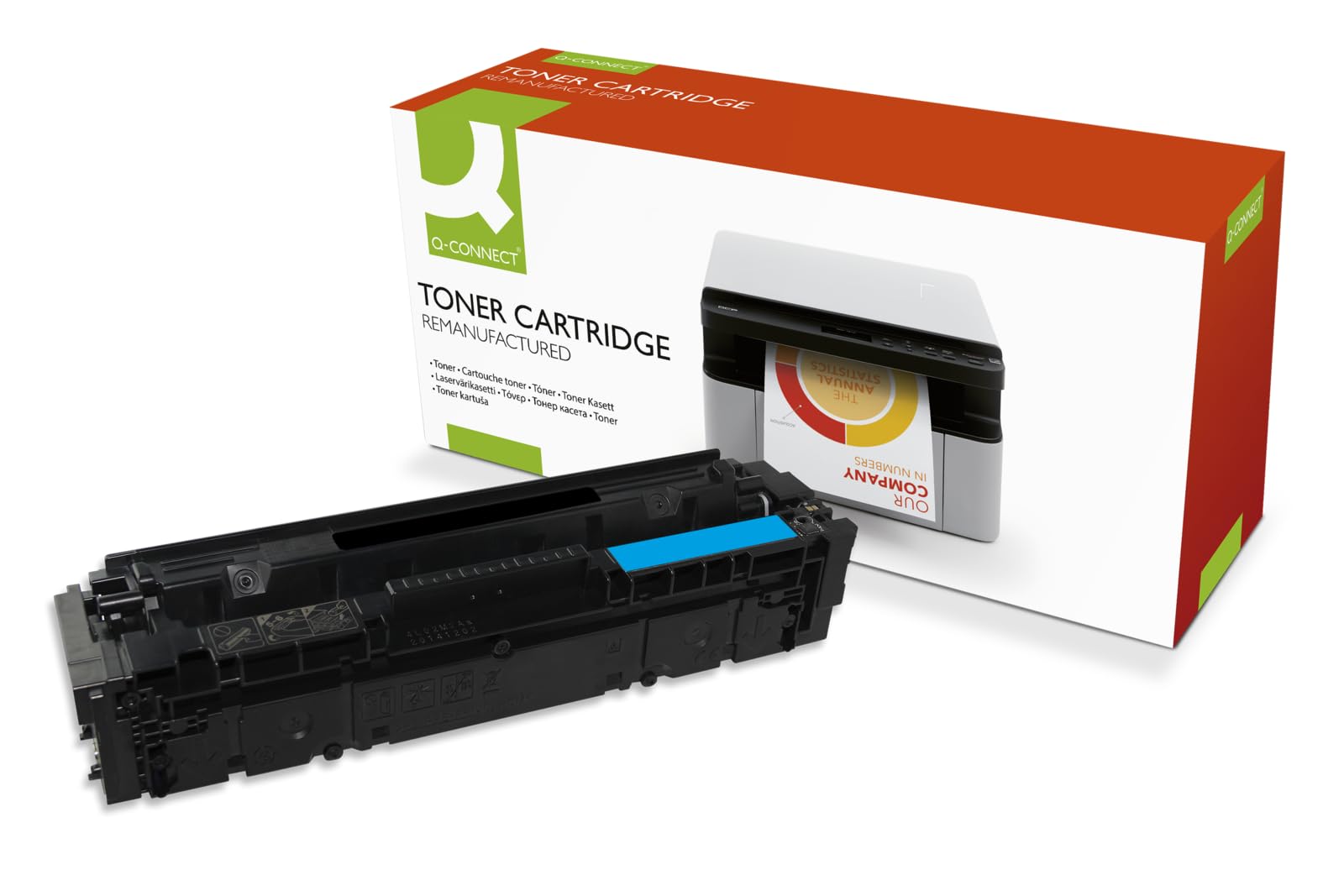Q-Connect Compatible Toner for HP CF411A Toner Cartridge, Cyan