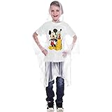 Disney Mickey Mouse Pluto Rain Poncho Hoodie - Youth Size