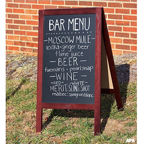 image for Ilyapa Wooden A-Frame Sign with Eraser & Chalk - 40