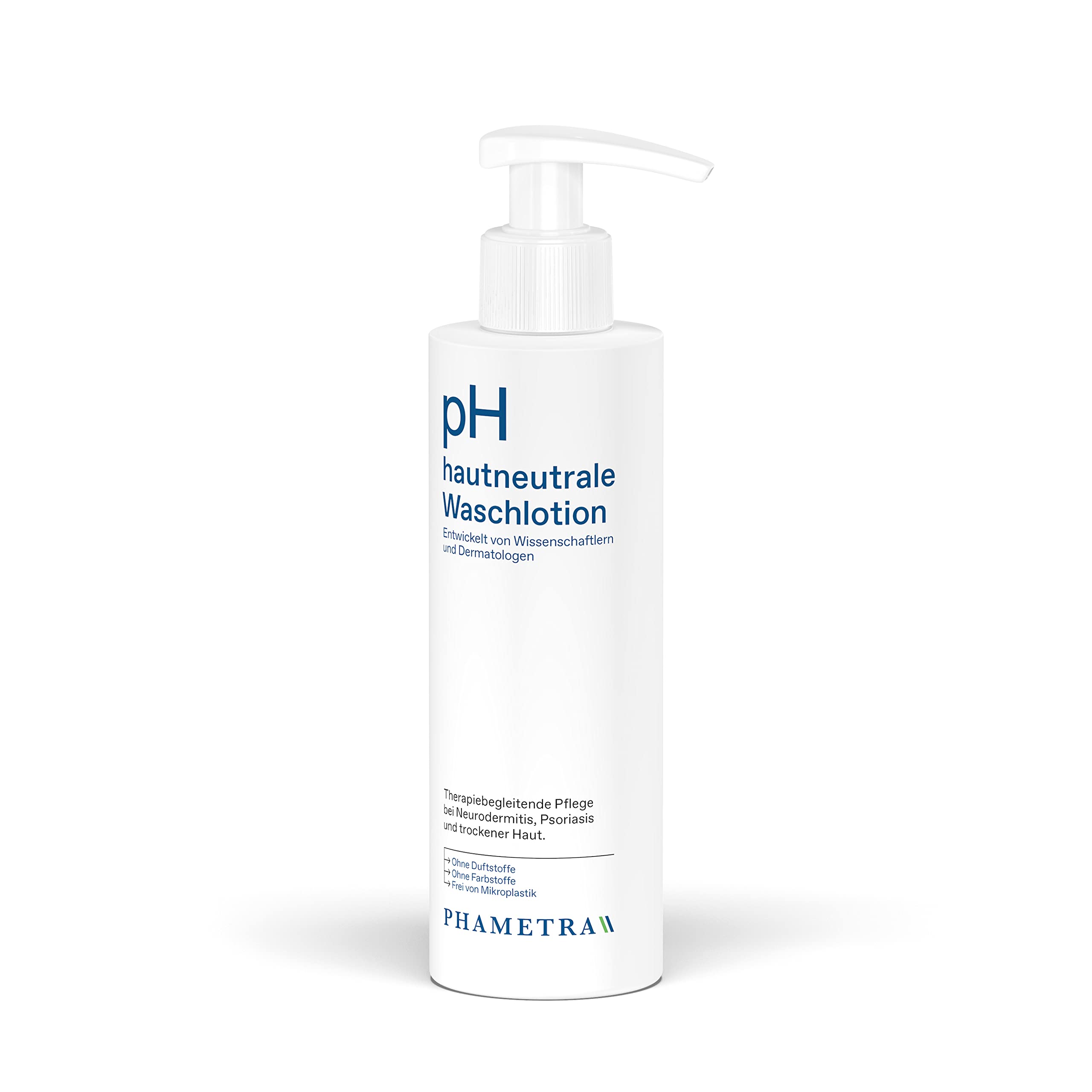 Phametra pH Skin-Neutral Wash Lotion | Medical Skin Care | Mild Cleansing for Sensitive Skin | No Fragrances and Dyes | pH Value 5.5 | Free from Microplastic | 200 ml