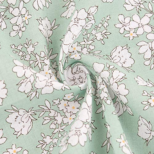 Houlife Ladies 100% 60S Cotton Handkerchiefs Womens Floral Print Hankies for Wedding Party 18x18"