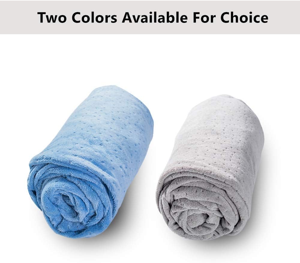 1 MIDDLE ONE U Shaped Pregnancy Pillowcase, Breathable Velour Replacement Pillow Cover Case with Zipper for Maternity Pillow, Fit 55”x31” Full Body Pillow (Light Blue): Home & Kitchen