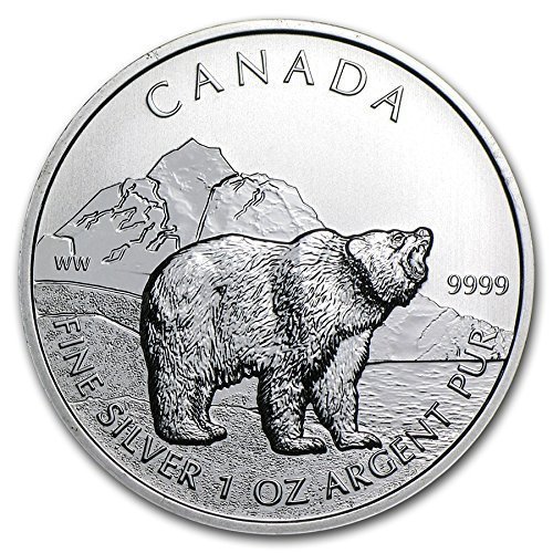 2011 Canada Grizzly Bear 1 oz Silver Coin