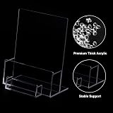 ROSshine A5 Leaflet Holder with Business Card Holder 2 Pack Crystal Clear view 4