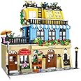 Henofen City Hotel Modular House Building Blocks 1464pcs: Garden Hotel MOC Building Set with LED Light, Collectible Display Model Creative Gift for Teens and Adults