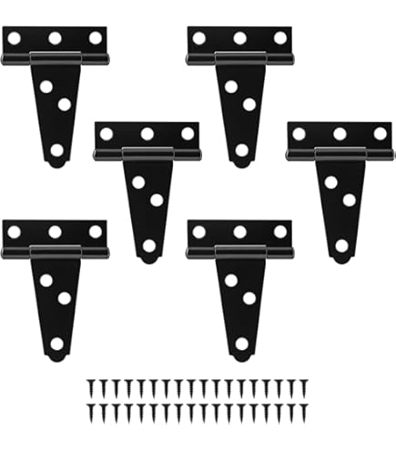 QCAA Steel Light T Hinge, 3"x2-5/16"x1.4mm, Elegant Frosted - View #5