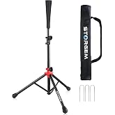 Storgem Baseball Softball Batting Tee, Adjustable Height Tripod Stand