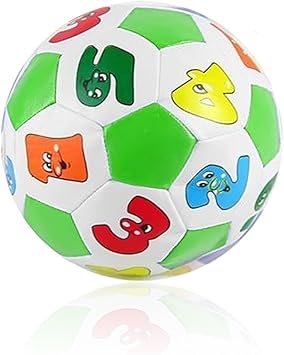 Vococal-4pcs Pelota de Goma con Sonora / Temprana educación fútbol ...