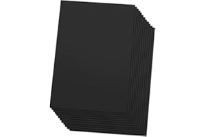 Black Eva Foam Sheets, 12 Pack, 2mm Thick, 6 x 9 Inch, Handicraft Foam Paper for Arts and Crafts, by Ader Products