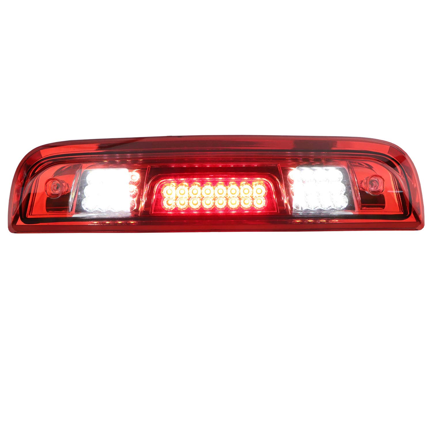 Photo 1 of Tresound LED Third Brake Cargo Light for 2014-2018 Chevy Chevrolet Silverado & GMC Sierra 1500 2500HD 3500HD Rear High Mount Stop Lamp Red Lens Chrome Housing