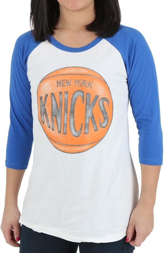 New York Knicks Women's NBA ThreeQuarter Sleeve Raglan T