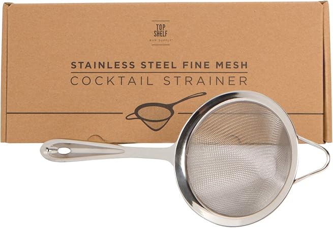 Amazon Com Fine Mesh Cocktail Tea Strainer Stainless Steel
