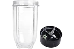 QUEENTRADE Replacement Cross Blade + 16oz Cup Set for Magic Bullet, Replacement Parts compatible with 250 W Magic Bullet MB1001 Blender