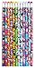 TY Beanie Boos Number 2 Lead Pencils, 7.5 x 0.5 Inches, Pack of 12, Assorted Character Designs (815-6)