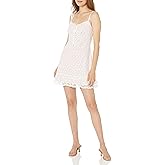 BCBGeneration Women's Embroidered Ruffle Mini Dress