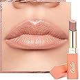 Oulac Nude Lipsticks for Women, Peach Matte Lip Stick, Full Coverage Lip Color, Satin Matte Finish, Cream Texture, Hydrating, Infused with Hyaluronic Acid, Vegan & Clean Beauty 4g SG02 Bodylicious