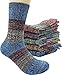 Bienvenu Women's Lady's 5 Pack Colorful Pattern Cotton Socks Multicolor 3 One Size