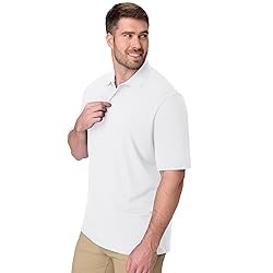 Hanes Mens Pique Short Sleeve Polo